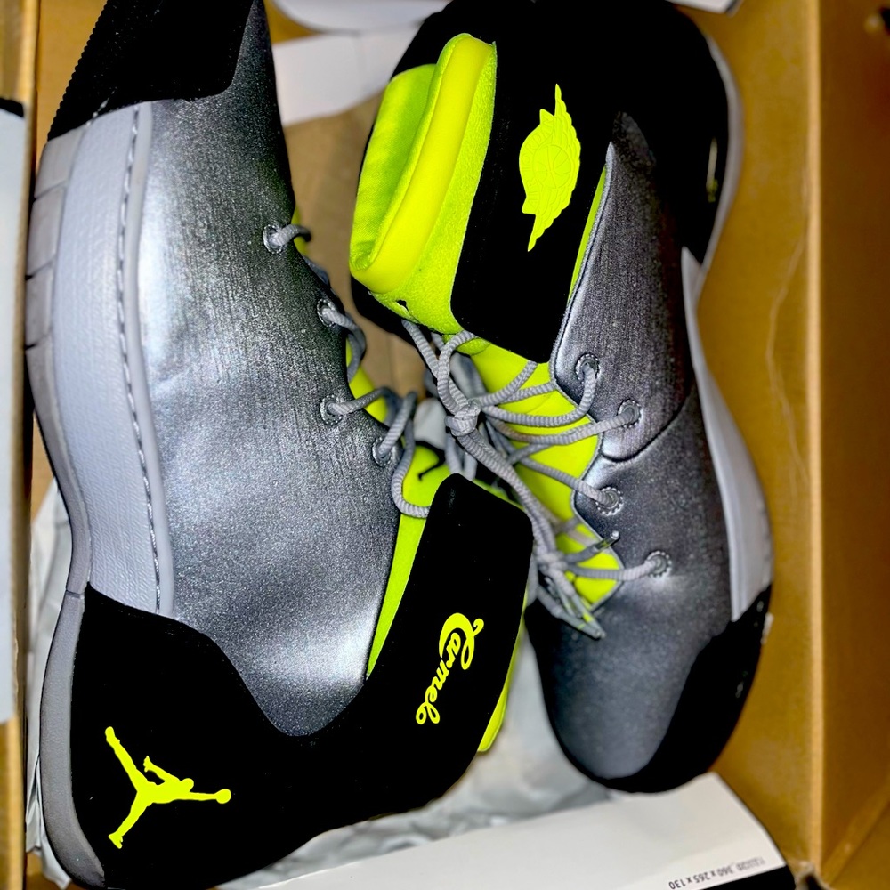 Nike Air Jordan Melo 1.5 Wolf Gray/Volt Ice - Black
